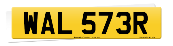 Registration number WAL 573R